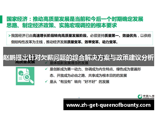 赵鹏提出针对欠薪问题的综合解决方案与政策建议分析 赵鹏提出针对欠薪问题的综合解决方案与政策建议分析